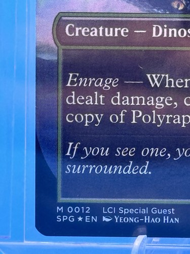 MTG The Lost Caverns of Ixalan LCI Mythic Polyraptor Borderless 0012 Nm Foil - Picture 8 of 9