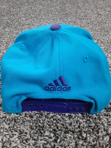Adidas New Orleans Hornets One Size Snap Back Hat 2012 Blue/Purple - Picture 3 of 7