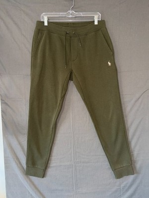 Polo Ralph Lauren Joggers Men s Small  P Olive Green Sweatpants Cuffed Logo