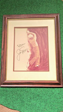 Jack Nicklaus signed Artist Sketch For Golden Bear Golf Balls Box Balls
