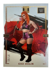 2023 PANINI IMPECCABLE WWE KAIRI SANE 97/99 BRONZE FOIL SP CANVAS