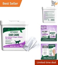 Dog Ear Wipes Natural Cleansing Soothing Deodorizing Disposable 50