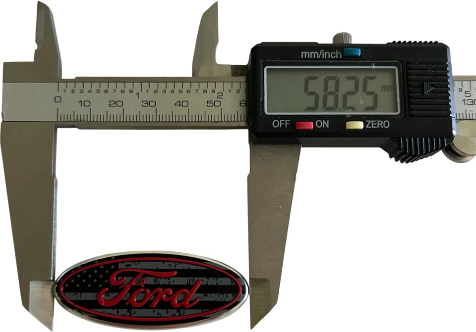 福特徽章红色标志方向盘徽章 — 第 3/3 张图片