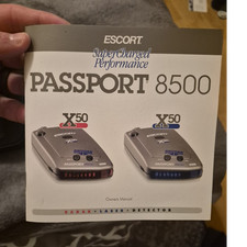 Escort Passport 8500 X50 Radar Detector Laser X Ka Bands Audio/Visual Case
