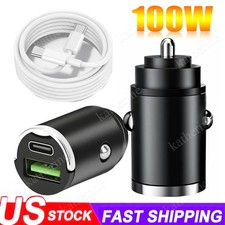 100W Fast Charging Block Type C Car Charger For Samsung Galaxy S26/S25/S24/S23
