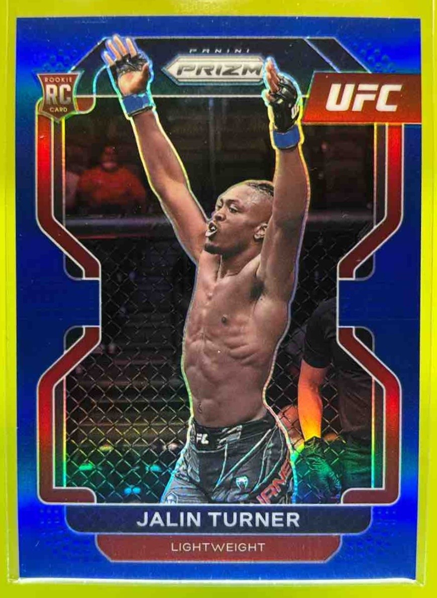 2022 Panini Prizm UFC Jalin Turner Blue Prizms /199 #164 RC