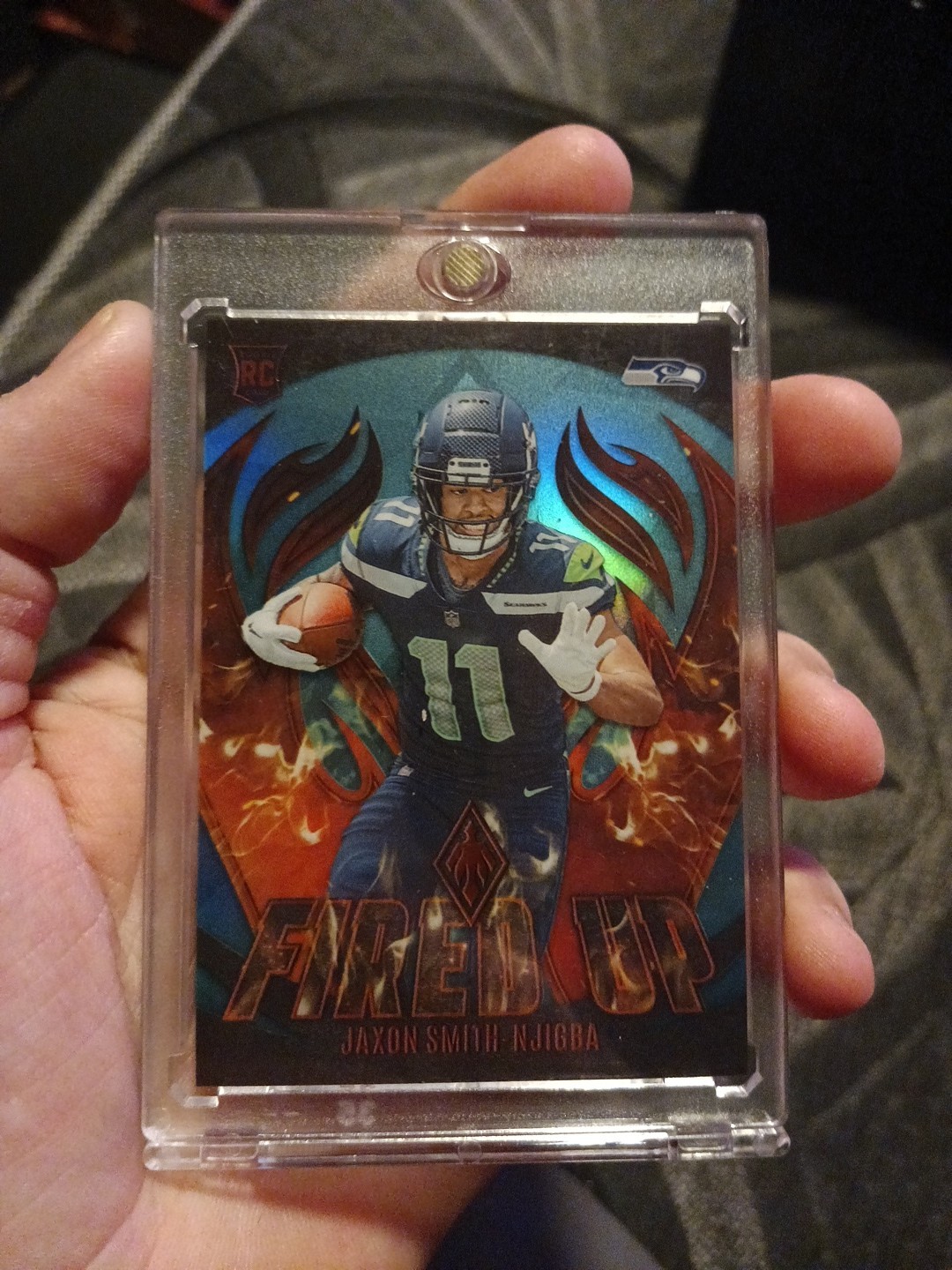 2023 Panini Phoenix Jaxon Smith-Njigba Fired Up /125 Teal Seahawks (RC) #FU-12