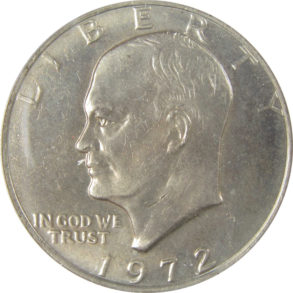 1972 Type 2 Reverse Eisenhower Dollar MS 64 ANACS Clad IKE SKU:I22980 - Image 3 of 4