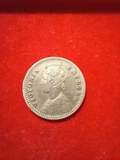 India Britannica Regina Vittoria 2 annas 1841 ARGENTO SILBER SILVER PLATA OTTIMA