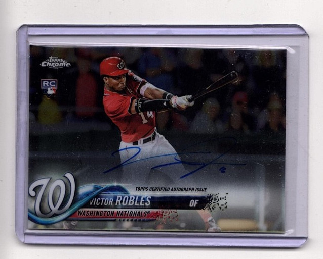 Victor Robles RC 2018 Topps Chrome #RA-VR  Rookie Auto
