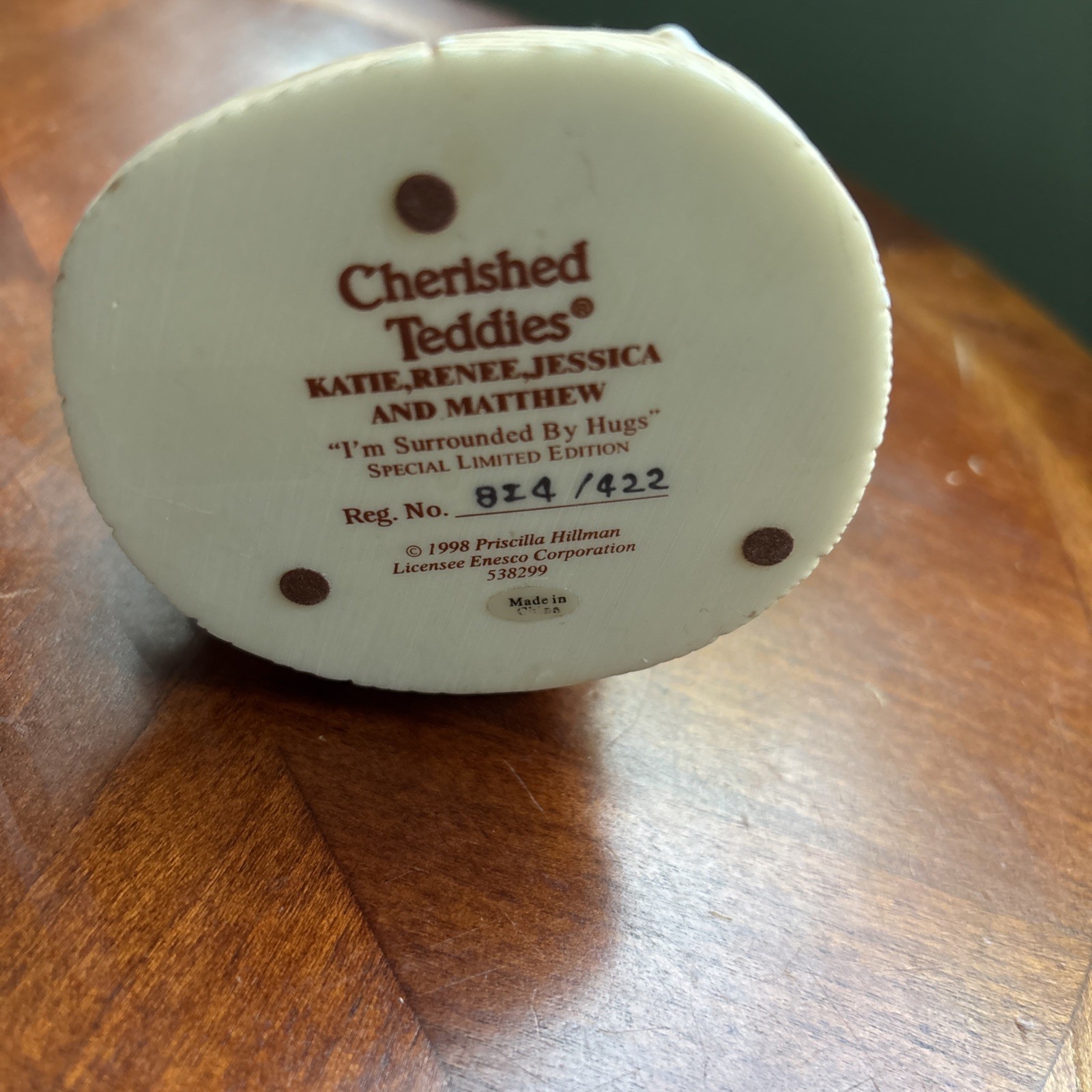 CHERISHED TEDDIES BY ENESCO 538299 KATIE, RENEE, JESSICA & MATTHEW LIMITED