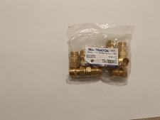 15mm x 1/2" Straight Connector MI BAG Qty 10 WRAS Approved