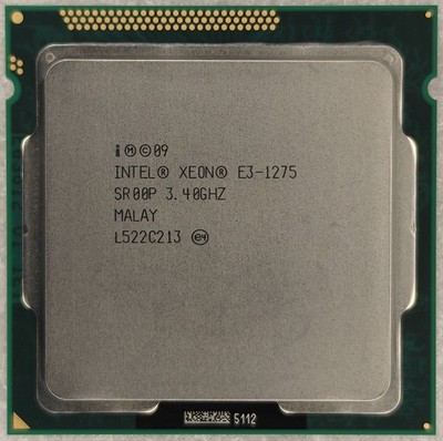 Intel Xeon E3-1275 CPU Quad Core 3.4GHz 8M SR00P GPU 95W LGA 1155 Processor