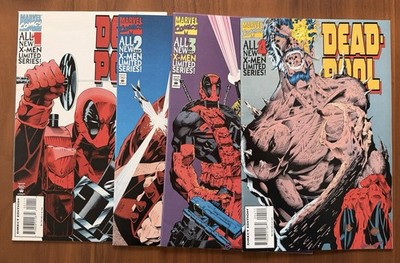Deadpool #1 2 3 4 Vs. Juggernaut (Marvel 1994) Limited Series VF/VF+
