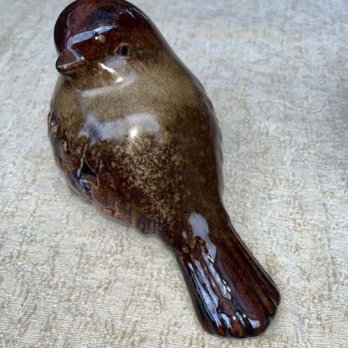 Unbranded ceramic brown bird figurine with holes - Picture 6 of 8