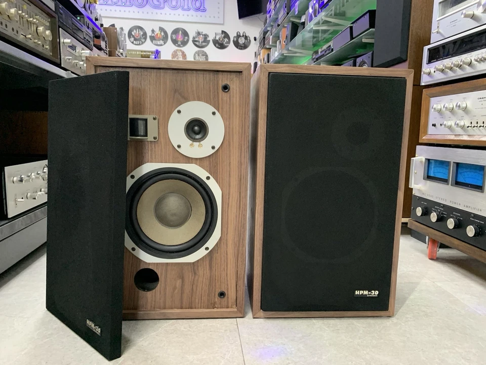 PIONEER Hpm 30 Speakers 60W RMS 3Way Vintage 1979 Work New Wood Noce Good Look - Immagine 2 di 4