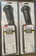 (2) GL005 Master Electrician Outdoor Metal Flood Light Holders Lamp PAR 38
