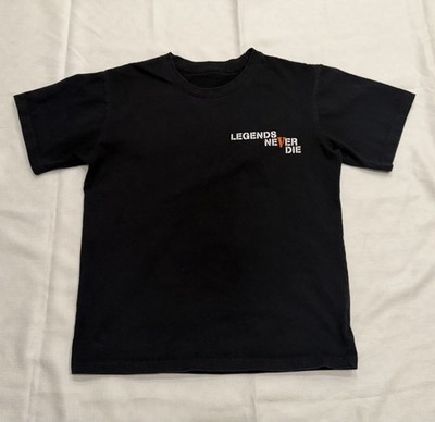 Vlone X Juice WRLD Legends Never Die Black & Orange T-Shirt, Size