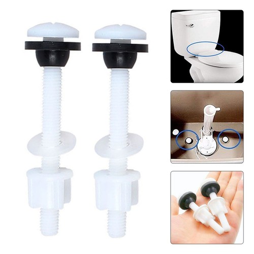 Cálido 2 Piezas Baño WC Tanque de Agua Tornillos 8 x 2,4 cm WC Tornillo de Fijación - Imagen 3 de 10