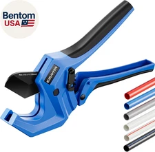 Ratchet PVC Pipe Cutter, Cuts up to 3", Heavy-Duty Aluminum Ratchet Tubing Cutte
