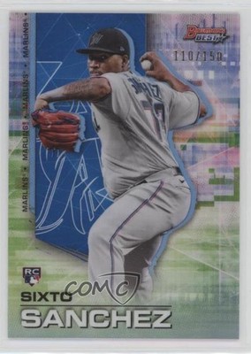 2021 Bowman's Best Blue Refractor 110/150 Sixto Sanchez #60 Rookie RC 4l3