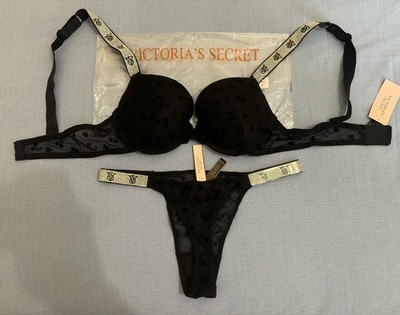 BH 75B PUSHUP UNTERWÄSCHE DESSOUS TANGA BRASILIANISCHER STRING VICTORIA'S SECRET
