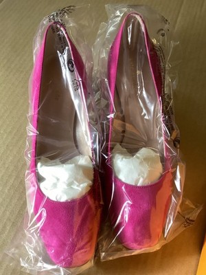 Kate Spade New York Dolores Too Lipstick Pink/Suede Mid Heel Pumps 8.5 M