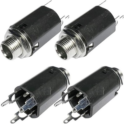 6.35mm 1/4 Inch Female Stereo TRS Audio Socket Jack Connector Panel/Chassis