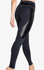 So Danca RDE-2226ME Black Shimmer Leggings Adult Medium FREE SHIPPING