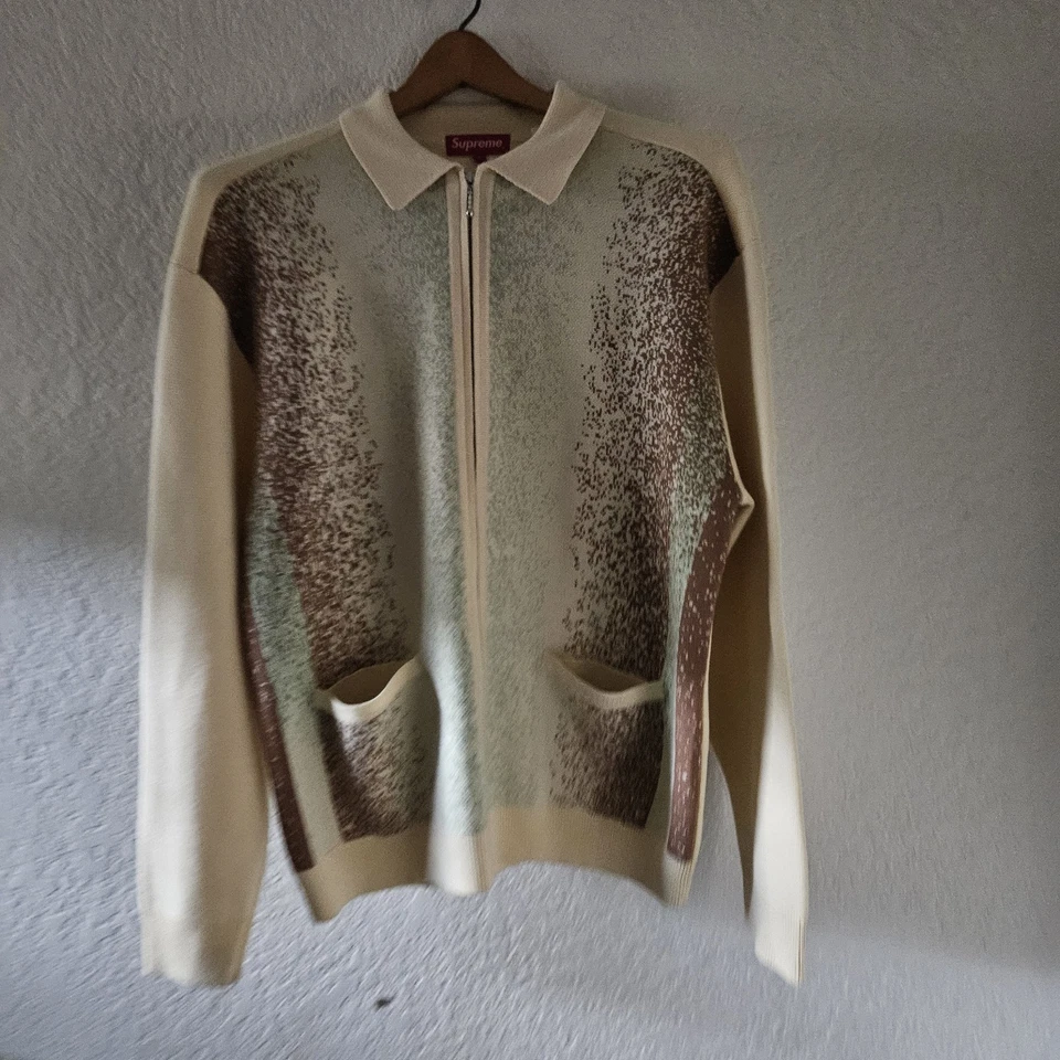 Supreme FW 22 Full Zip Cardigan Sz Large   - Image 3 of 4