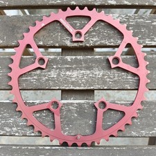 Middleburn 48t 110bcd 5 Arm rot eloxiert CNC gefräst Vintage Road/CX Kettenblatt