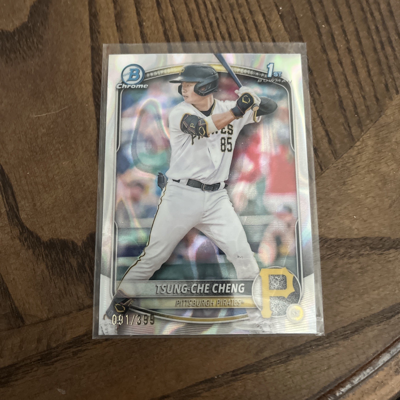 2025 Bowman - Chrome Prospects Tsung-Che Cheng #BCP-95 Lava Refractor /399 1st!