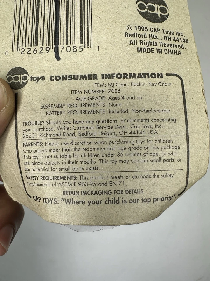 Vintage Micro Jammers Guitar Keychain Nwe In Package, Works 1995 - Image 3 of 4