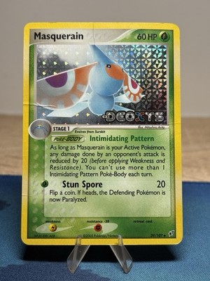 Masquerain 39/107 Reverse Holo Stamped Pokemon EX Deoxys 2005 TCG