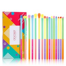 Eye Makeup Brushes 16pcs Soft Synthetic Hairs...
