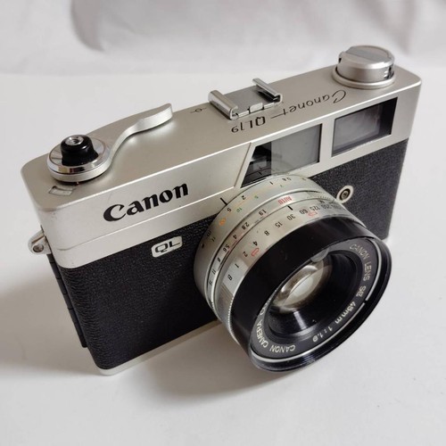 ✅ Canon Canonet QL19 Fotocamera Pellicola 35mm Telemetro - Con Custodia e Flash【H】