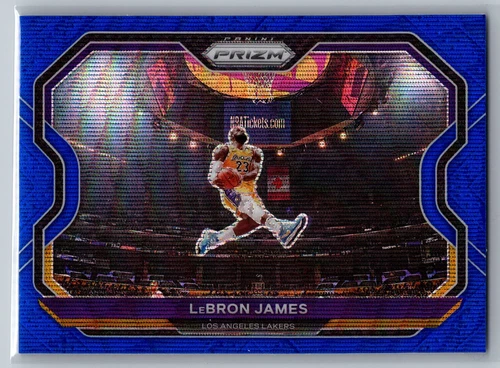2020 Prizm LeBron James Blue Wave #1 Los Angeles Lakers
