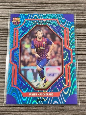 Javier Mascherano 2025-26 Daka FC Barcelona Blue Wave Refractor FCB-26-B 52/99
