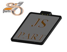 Universal Kennzeichenplatte DE 180x200, CNC gefräst, mit Beleuchtung