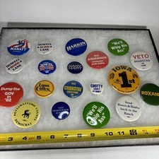 Lot Of Political Pins Democrat USA Senator Governor President State