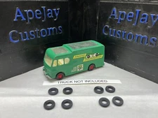 Vintage Lesney Matchbox King Size K-5 BP Racing Car Transporter (TIRES ONLY)