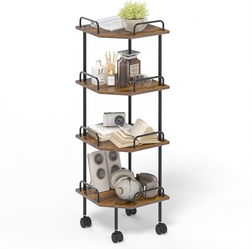 NEW 4-Tier Shelf Stand Display&Storage Shelves Multipurpose Corner Shelving Unit - Picture 2 of 9