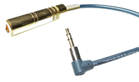 0,15M Adapter Kabel Winkel Stecker 3,5 Klinke 6,3Mm Klinken Buchse Vollmetall G