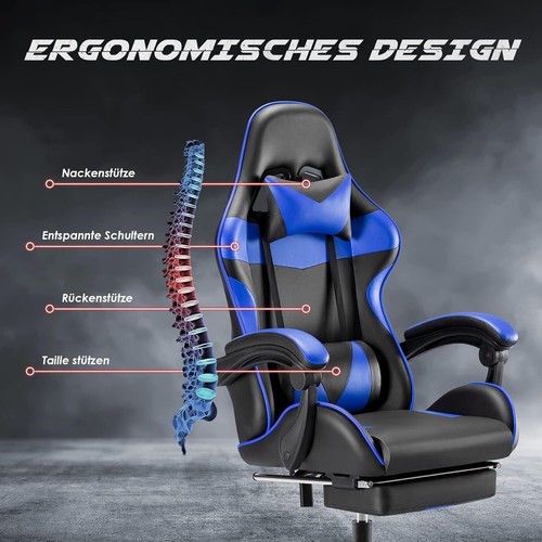 POLTRONA DA GAMING E/O UFFICIO SEDIA GIOCO GIREVOLE ROTELLE STUDIO - Foto 6 di 7