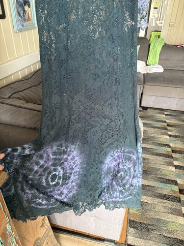 Handmade Maxi dress Boho Hippy Hippie bohemian festival Gypsy Tie Dye Lace Pixie - Picture 7 of 8