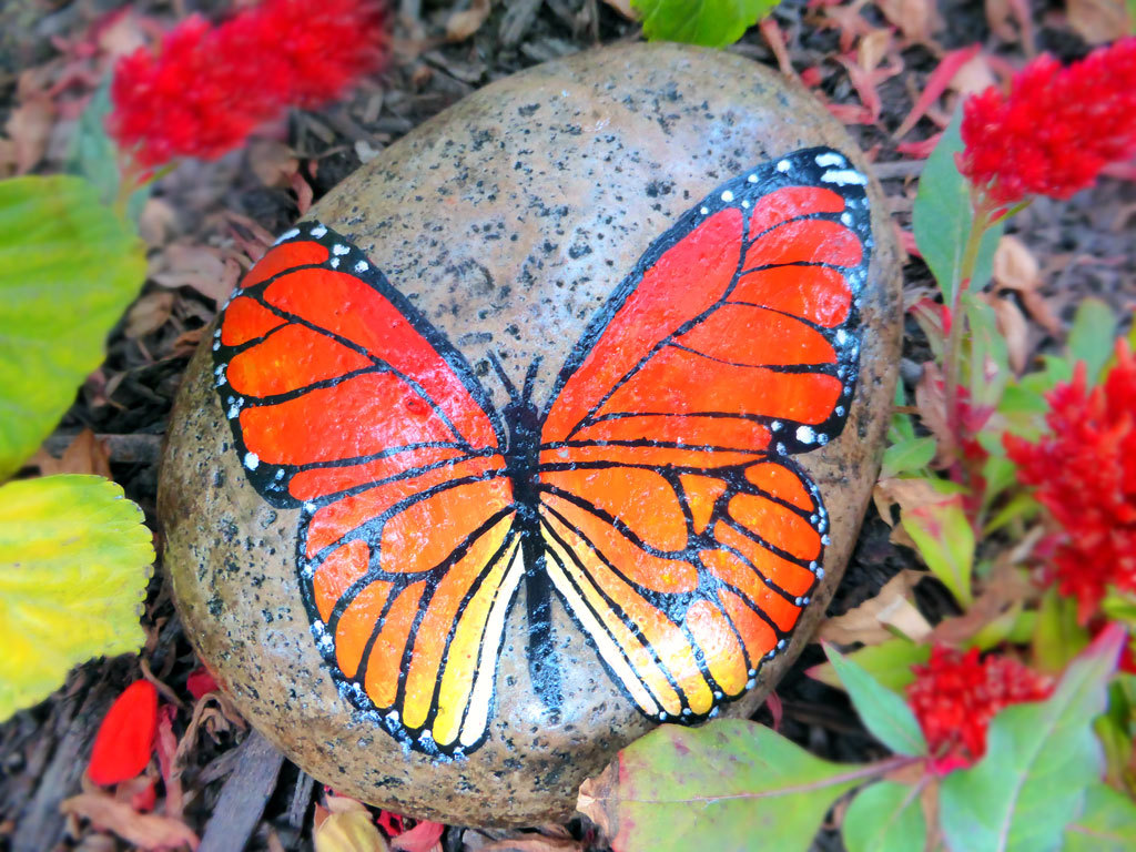 Butterfly Garden Stones