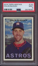 2016 Topps Heritage 145 Collin McHugh PSA 9 Mint