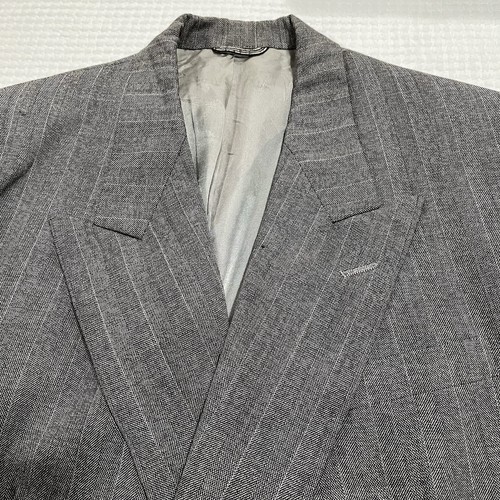 Christian Dior Blazer Mens 42 Gray Double Breasted Lined Sports Jacket - Bild 11 von 13