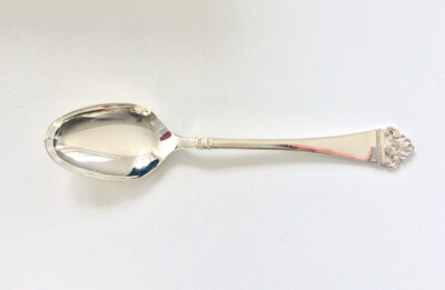 R&B, Robbe & Berking, Menülöffel kl. / Dessertlöffel, Rosenmuster, 150er Silber 