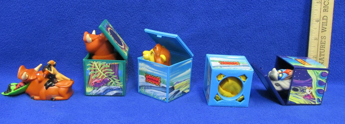 Burger King Disney Lion King Finger Puppet Toys Mufasa Pumbaa